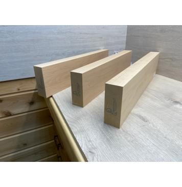 Ольха заготовка корпуса Смешанный ААА 44.5х(115-115-115)х(540-510-505) мм- из 3х частей, 513 кг/м3-5