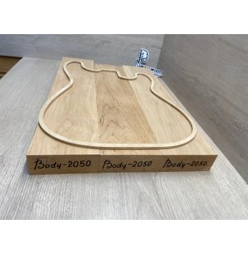 Ольха заготовка корпуса Смешанный АА 43.7х(110-110-110)х(530-495-510) мм- из 3х частей, 564 кг/м3-4