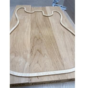 Ольха заготовка корпуса Смешанный АА 43.7х(110-110-110)х(530-495-510) мм- из 3х частей, 564 кг/м3-6