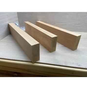 Ольха заготовка корпуса Смешанный АА 43.7х(110-110-110)х(530-495-510) мм- из 3х частей, 564 кг/м3-5