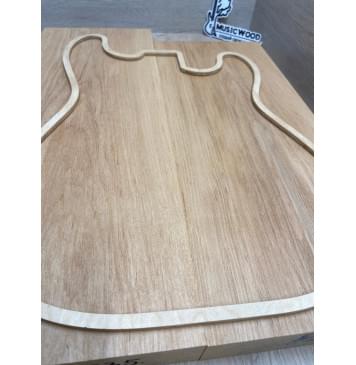 Ольха заготовка корпуса Тангент АА 45х192х530-475 мм, 2шт, 464 кг/м3 Ольха заготовка корпуса Тангент АА 45х192х530-475 мм, 2шт, 464 кг/м3-3