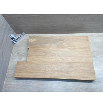 Ольха заготовка корпуса Тангент АА 45.5х(112-112-112)х(545-475-485) мм- из 3х частей, 421 кг/м3-0