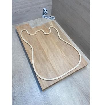 Ольха заготовка корпуса Тангент АА 45.5х(112-112-112)х(545-475-485) мм- из 3х частей, 421 кг/м3 Ольха заготовка корпуса Тангент АА 45.5х(112-112-112)х(545-475-485) мм- из 3х частей, 421 кг/м3-1