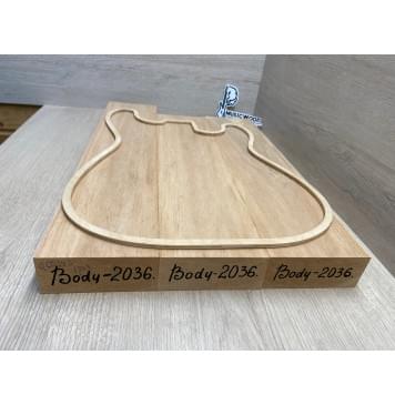 Ольха заготовка корпуса Тангент АА 45.5х(112-112-112)х(545-475-485) мм- из 3х частей, 421 кг/м3-2