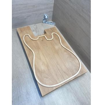 Ольха заготовка корпуса Тангент АА 45.5х(112-110-112)х(575-435-485) мм - из 3х частей, 523 кг/м3 Ольха заготовка корпуса Тангент АА 45.5х(112-110-112)х(575-435-485) мм - из 3х частей, 523 кг/м3-1