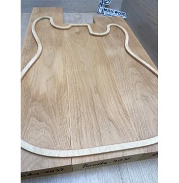 Ольха заготовка корпуса Тангент АА 45.5х(112-110-112)х(575-435-485) мм - из 3х частей, 523 кг/м3 Ольха заготовка корпуса Тангент АА 45.5х(112-110-112)х(575-435-485) мм - из 3х частей, 523 кг/м3-6