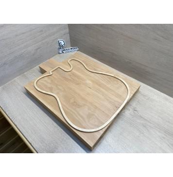 Ольха заготовка корпуса Тангент АА 45.5х(140-95-140)х(430-505-430) мм - из 3х частей, 539 кг/м3-3