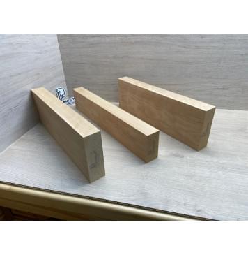 Ольха заготовка корпуса Тангент АА 45.5х(140-95-140)х(430-505-430) мм - из 3х частей, 539 кг/м3-7