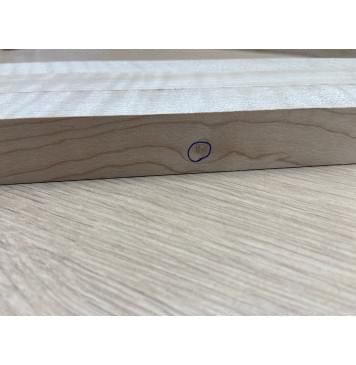 Клён Белый Явор, Волнистый заготовка грифа для безголовой гитары Радиал А Волна АА 26х(28-29-28)х615 мм, из 3х частей (присутствуют сучки)-1