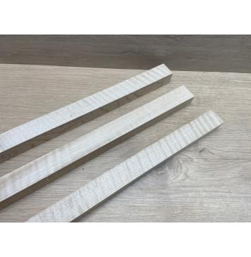 Клён Белый Явор, Волнистый заготовка грифа для безголовой гитары Радиал А Волна АА 26х(28-29-28)х615 мм, из 3х частей (присутствуют сучки)-6