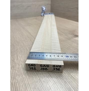 Клён Белый Явор, Волнистый заготовка грифа для безголовой гитары Радиал А Волна АА 26х(28-29-28)х615 мм, из 3х частей (присутствуют сучки)-4