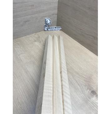 Клён Белый Явор, Волнистый заготовка грифа для безголовой гитары Радиал А Волна АА 26х(28-29-28)х615 мм, из 3х частей (присутствуют сучки)-10