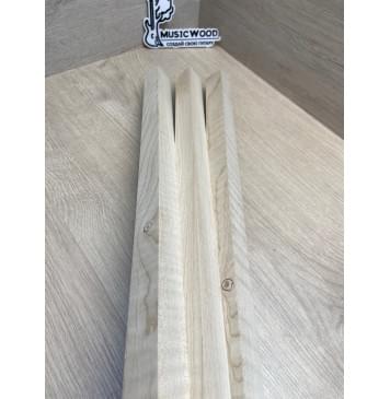 Клён Белый Явор, Волнистый заготовка грифа для безголовой гитары Радиал А Волна АА 26х(28-29-28)х615 мм, из 3х частей (присутствуют сучки)-12
