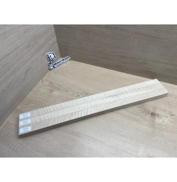 Клён Белый Явор, Волнистый заготовка грифа для безголовой гитары Радиал А Волна АА 26х(28-29-28)х615 мм, из 3х частей (присутствуют сучки)-14