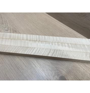 Клён Белый Явор, Волнистый заготовка грифа для безголовой гитары Радиал А Волна АА 26х(28-29-28)х615 мм, из 3х частей (присутствуют сучки)-16