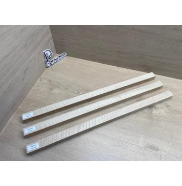 Клён Белый Явор, Волнистый заготовка грифа для безголовой гитары Радиал А Волна АА 26х(28-29-28)х615 мм, из 3х частей (присутствуют сучки)-17