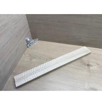 Клён Белый Явор, Волнистый заготовка грифа для безголовой гитары Радиал ААА Волна ААА 25.5х(30-13.5-30)х615 мм, из 3х частей-3
