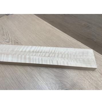 Клён Белый Явор, Волнистый заготовка грифа для безголовой гитары Радиал ААА Волна ААА 25.5х(30-13.5-30)х615 мм, из 3х частей-2