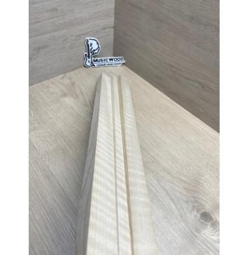 Клён Белый Явор, Волнистый заготовка грифа для безголовой гитары Радиал ААА Волна ААА 25.5х(30-13.5-30)х615 мм, из 3х частей-10