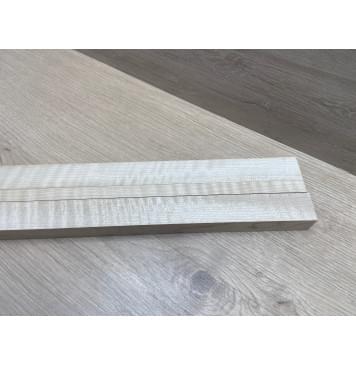 Клён Белый Явор, Волнистый заготовка грифа для безголовой гитары Радиал ААА Волна ААА 25.5х(30-13.5-30)х615 мм, из 3х частей-13