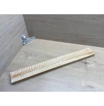 Клён Белый Явор, Волнистый заготовка грифа для безголовой гитары Радиал ААА Волна ААА 25.5х(30-13.5-30)х615 мм, из 3х частей-0