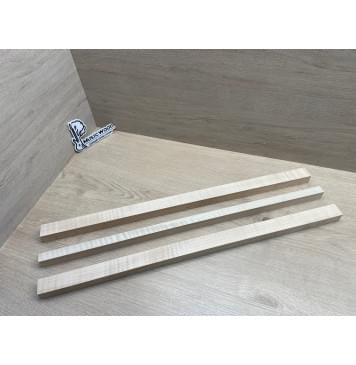 Клён Белый Явор, Волнистый заготовка грифа для безголовой гитары Радиал ААА Волна АА 25.5х(29-17.5-29)х625 мм, из 3х частей-7