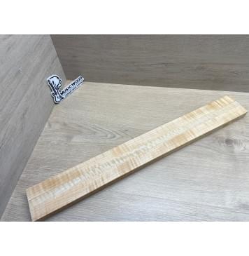 Клён Белый Явор, Волнистый заготовка грифа для безголовой гитары Радиал ААА Волна АА 25.5х(29-17.5-29)х625 мм, из 3х частей-0