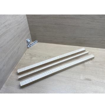 Клён Белый Явор, Волнистый заготовка грифа для безголовой гитары Радиал ААА Волна ААА 25.5х(30-13-30)х612 мм, из 3х частей-6