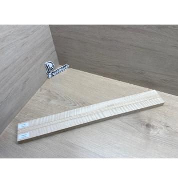 Клён Белый Явор, Волнистый заготовка грифа для безголовой гитары Радиал ААА Волна ААА 25.5х(30-13-30)х612 мм, из 3х частей-13