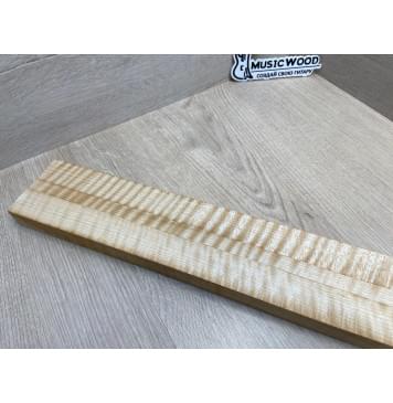 Клён Белый Явор, Волнистый заготовка грифа для безголовой гитары Радиал ААА Волна ААА 25.5х(30-13-30)х612 мм, из 3х частей-18
