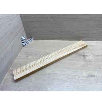 Клён Белый Явор, Волнистый заготовка грифа для безголовой гитары Радиал ААА Волна ААА 25.5х(30-13-30)х612 мм, из 3х частей-0