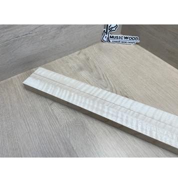 Клён Белый Явор, Волнистый заготовка грифа для безголовой гитары Радиал ААА Волна ААА 25х(28-12.5-28)х615 мм, из 3х частей-6