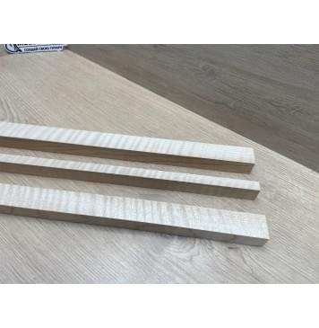 Клён Белый Явор, Волнистый заготовка грифа для безголовой гитары Радиал ААА Волна ААА 25х(28-12.5-28)х615 мм, из 3х частей-8