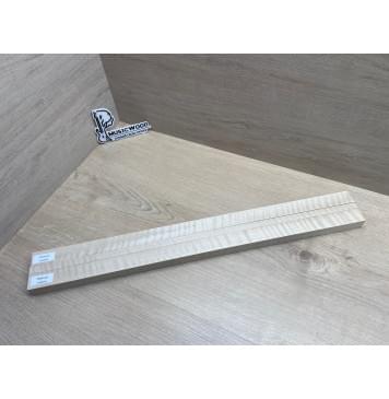 Клён Белый Явор, Волнистый заготовка грифа для безголовой гитары Радиал ААА Волна ААА 25х(28-12.5-28)х615 мм, из 3х частей-14