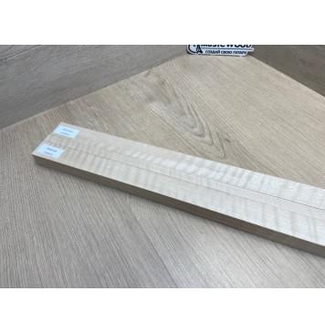 Клён Белый Явор, Волнистый заготовка грифа для безголовой гитары Радиал ААА Волна ААА 25х(28-12.5-28)х615 мм, из 3х частей-15