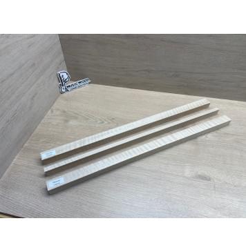 Клён Белый Явор, Волнистый заготовка грифа для безголовой гитары Радиал ААА Волна ААА 25х(28-12.5-28)х615 мм, из 3х частей-13