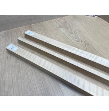 Клён Белый Явор, Волнистый заготовка грифа для безголовой гитары Радиал ААА Волна ААА 25х(28-12.5-28)х615 мм, из 3х частей-10