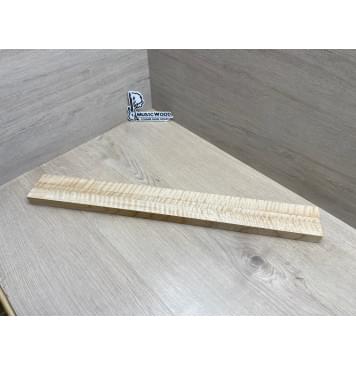 Клён Белый Явор, Волнистый заготовка грифа для безголовой гитары Радиал ААА Волна ААА 25х(28-12.5-28)х615 мм, из 3х частей-0