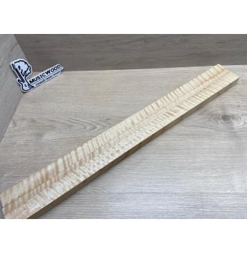 Клён Белый Явор, Волнистый заготовка грифа для безголовой гитары Радиал ААА Волна ААА 25х(28-12.5-28)х615 мм, из 3х частей-18