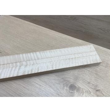 Клён Белый Явор, Волнистый заготовка грифа для безголовой гитары Радиал ААА Волна ААА 26х(30-14-30)х620 мм, из 3х частей-3