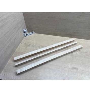 Клён Белый Явор, Волнистый заготовка грифа для безголовой гитары Радиал ААА Волна ААА 26х(30-14-30)х620 мм, из 3х частей-7