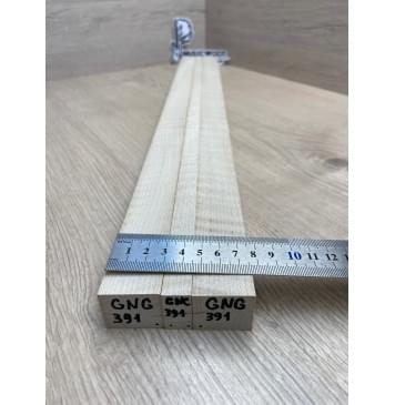 Клён Белый Явор, Волнистый заготовка грифа для безголовой гитары Радиал ААА Волна ААА 26х(30-14-30)х620 мм, из 3х частей-6