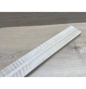 Клён Белый Явор, Волнистый заготовка грифа для безголовой гитары Радиал ААА Волна ААА 26х(30-14-30)х620 мм, из 3х частей-14