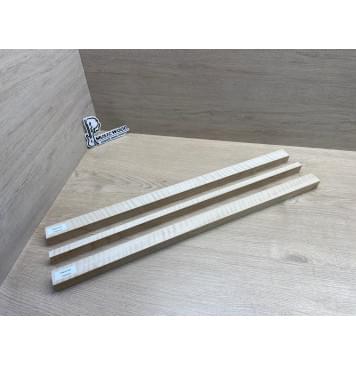 Клён Белый Явор, Волнистый заготовка грифа для безголовой гитары Радиал ААА Волна ААА 26х(30-14-30)х620 мм, из 3х частей-13
