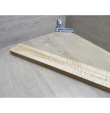 Клён Белый Явор, Волнистый заготовка грифа для безголовой гитары Радиал ААА Волна ААА 26х(30-14-30)х620 мм, из 3х частей-17