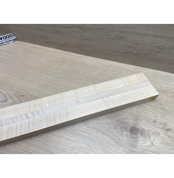 Клён Белый Явор, Волнистый заготовка грифа для безголовой гитары Радиал АА Волна АА 26х(29-13.5-29)х618 мм, из 3х частей-3