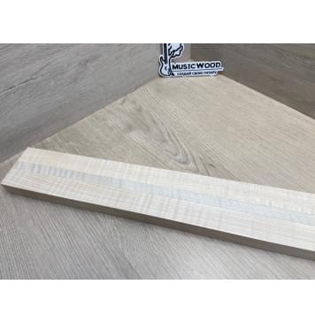 Клён Белый Явор, Волнистый заготовка грифа для безголовой гитары Радиал АА Волна АА 26х(29-13.5-29)х618 мм, из 3х частей-5