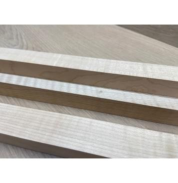 Клён Белый Явор, Волнистый заготовка грифа для безголовой гитары Радиал АА Волна АА 26х(29-13.5-29)х618 мм, из 3х частей-4