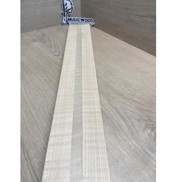 Клён Белый Явор, Волнистый заготовка грифа для безголовой гитары Радиал АА Волна АА 26х(29-13.5-29)х618 мм, из 3х частей-10