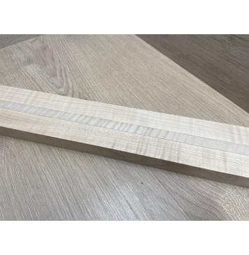 Клён Белый Явор, Волнистый заготовка грифа для безголовой гитары Радиал АА Волна АА 26х(29-13.5-29)х618 мм, из 3х частей-12